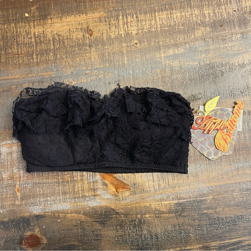 NWT Y2K Apple Bottoms Lace strapless bandeau top